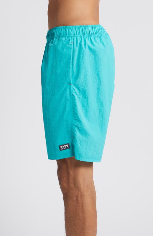 Saxx Go Coastal Swim Trunks In Baltic