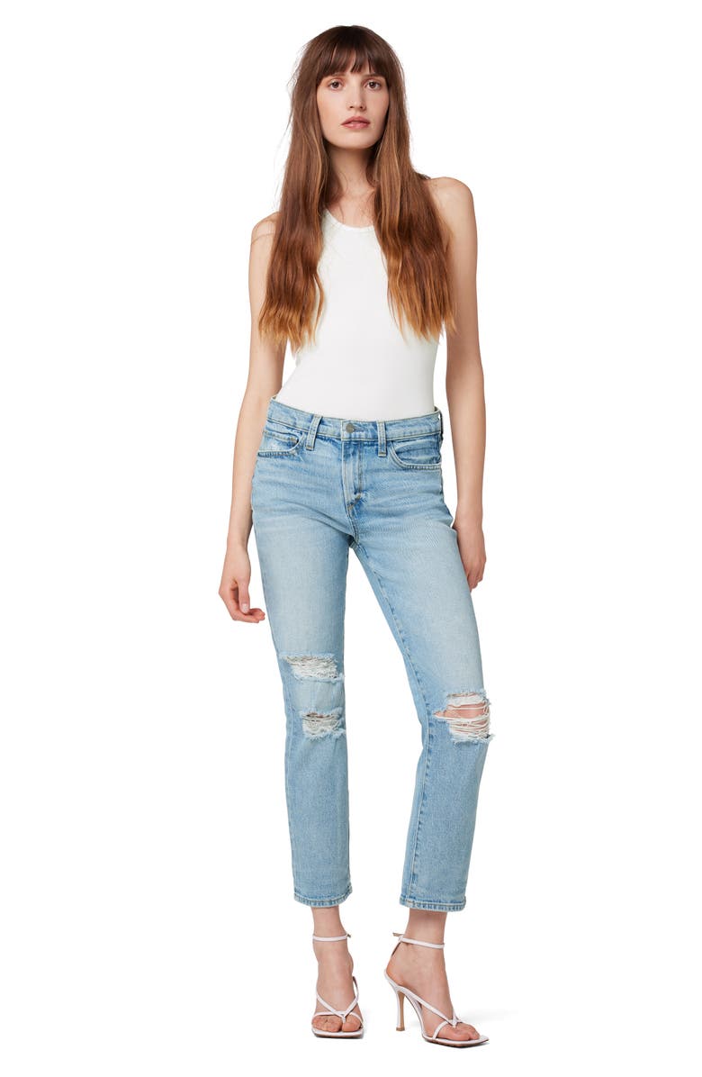 Joe's The Lara Ripped Ankle Slim Jeans, Alternate, color, 
