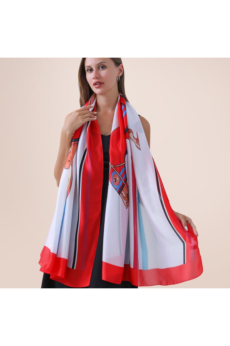 Equine MultiColor Ultrasoft Lightweight Scarf, Alternate, color, Multi