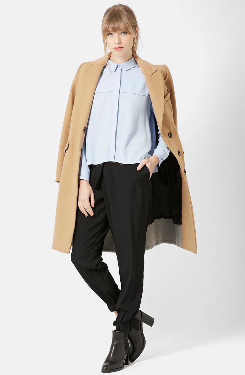 Topshop Wrap Front Jogger Pants, Alternate, color, 