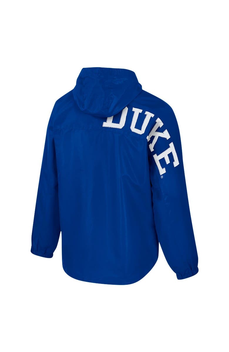 COLOSSEUM Men's Colosseum  Royal Duke Blue Devils Reloaded Anorak Half-Zip Jacket, Alternate, color, 