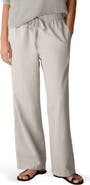 Eileen Fisher Organic Cotton & Organic Linen Straight Leg Pants