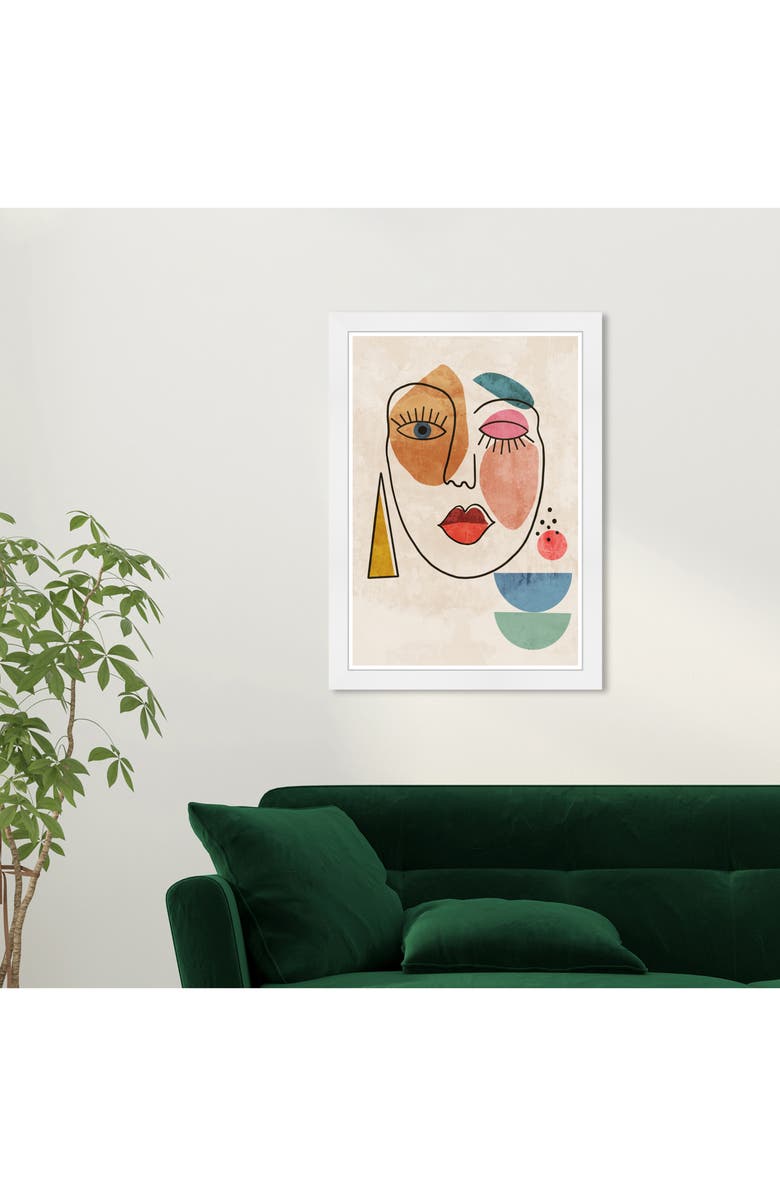 Wynwood Studio Abstract Face Canvas Art - 13" X 19", Alternate, color, White