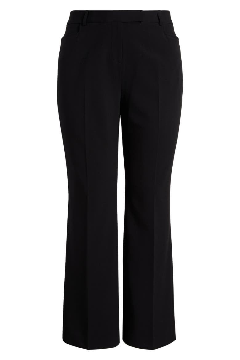 Bird Eye Straight Leg Pants, Alternate, color, BLACK