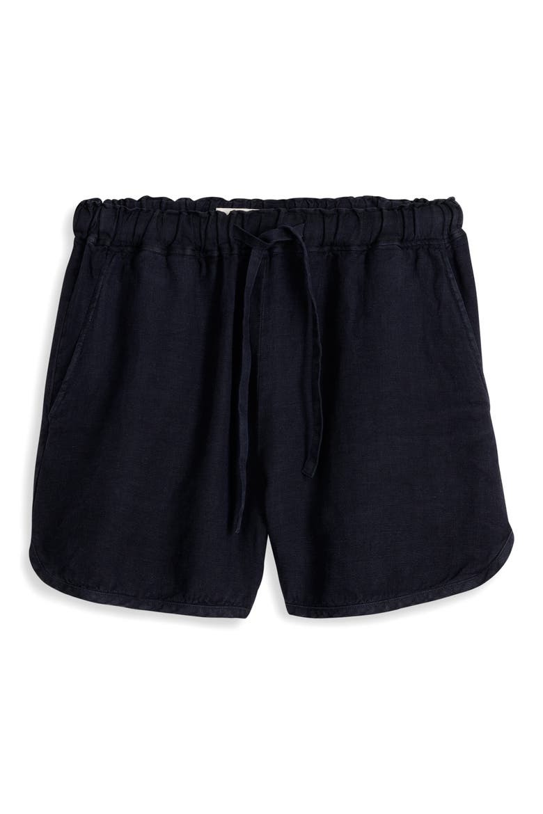 Sunny Linen Shorts, Alternate, color, DARK NAVY