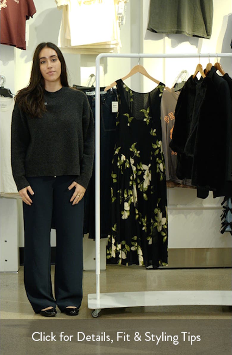 Anelis Floral Drop Waist Midi Dress, sales video thumbnail