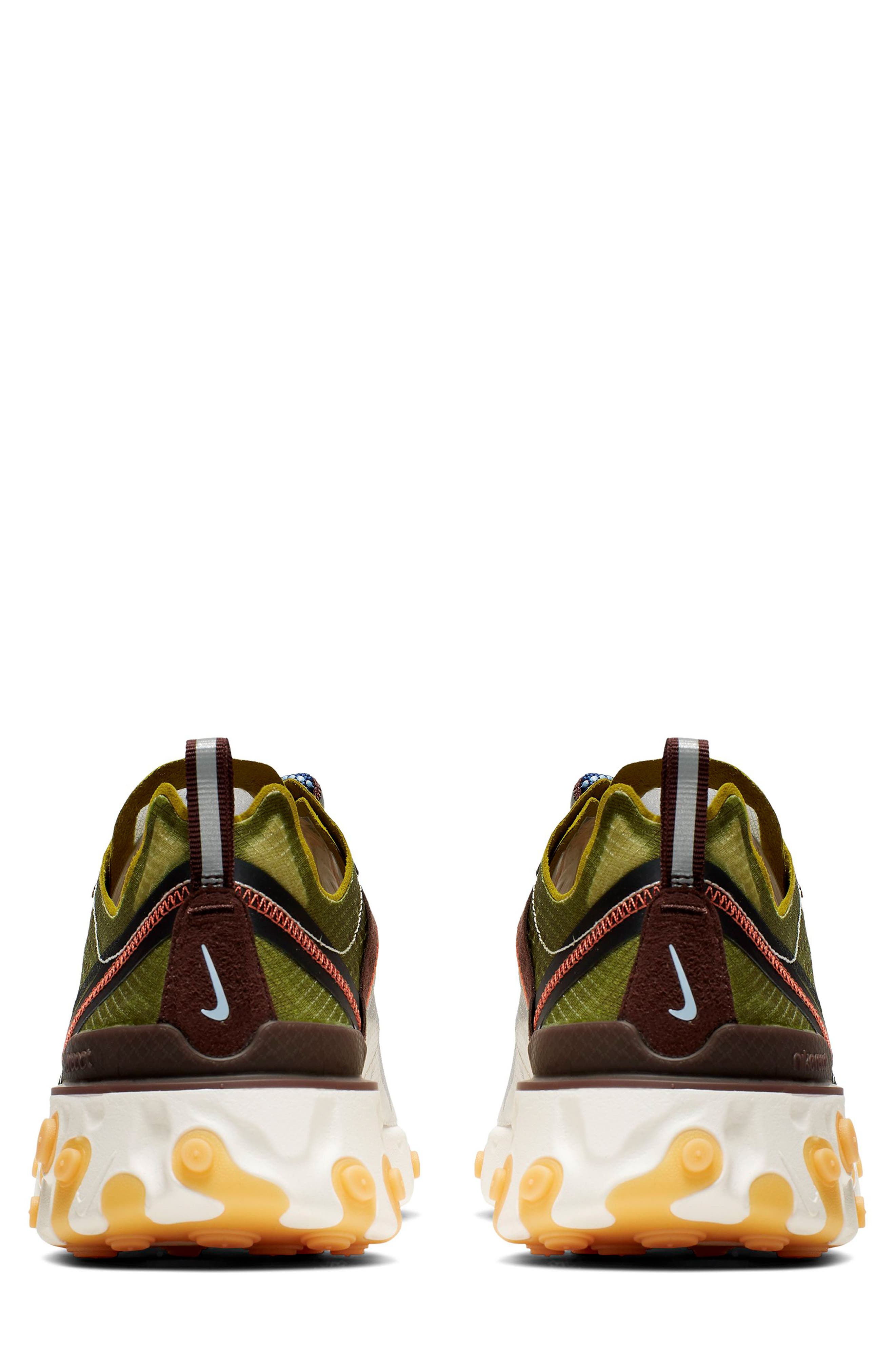 React Element 87 Sneaker, Alternate, color, MOSS/ BLACK/ EL DORADO