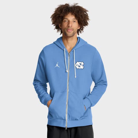 Men's Jordan Brand Carolina Blue North Carolina Tar Heels 2025 Sideline Performance Full-Zip Hoodie
