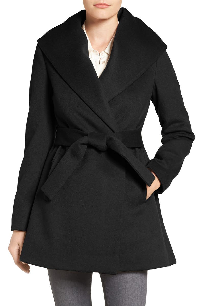 Trina Turk 'Emma' Wool Blend Wrap Coat, Main, color,