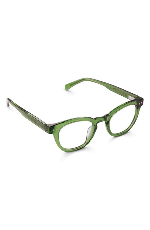 Eyebobs Waylaid 45mm Round Reading Glasses In Forest Green Crystal