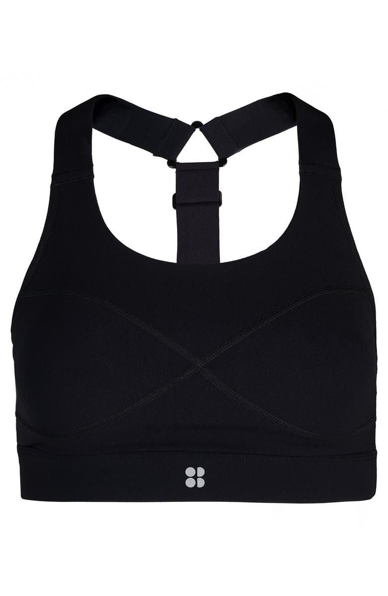 Sweaty Betty Power Medium Impact Sports Bra, Alternate, color, Black