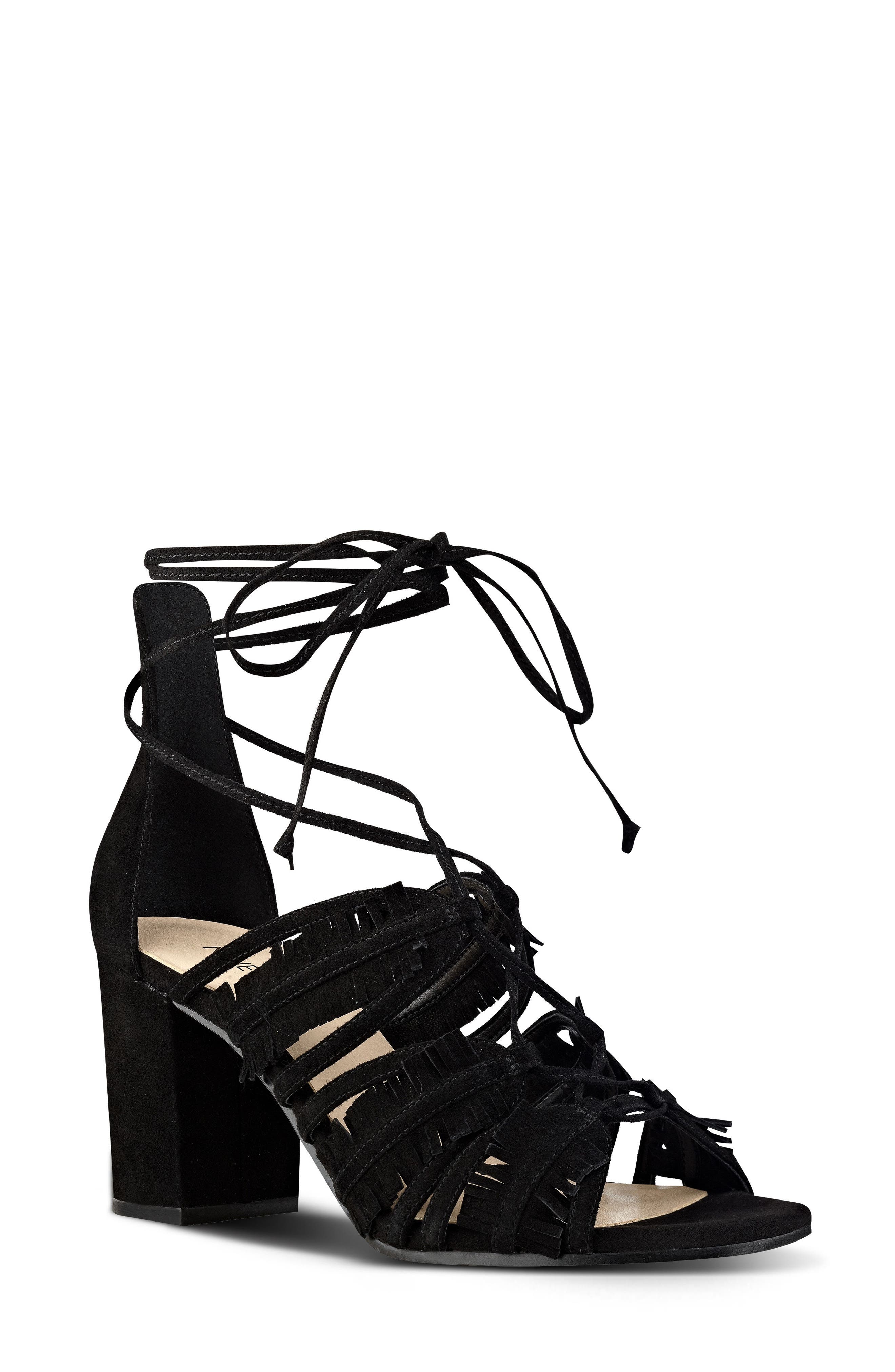 Nine West Genie Lace-Up Sandal, Main, color, 
