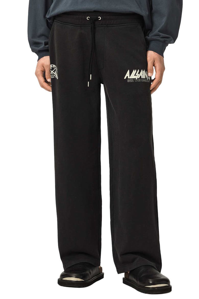 Chromium Cotton Sweatpants, Main, color, WASHED BLACK