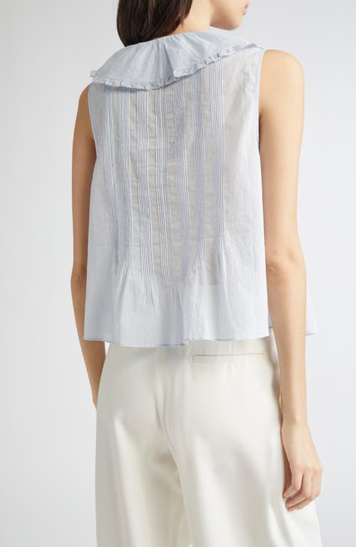 Doen Dôen Hilda Pintucked Sleeveless Organic Cotton Top