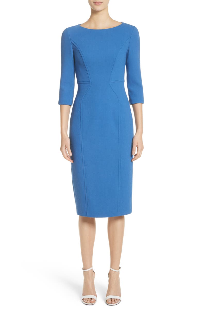 Michael Kors Stretch Wool Sheath Dress, Main, color, 