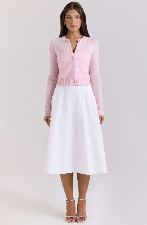 Shop House Of Cb Alliana Wool Cardigan In Icy Pink