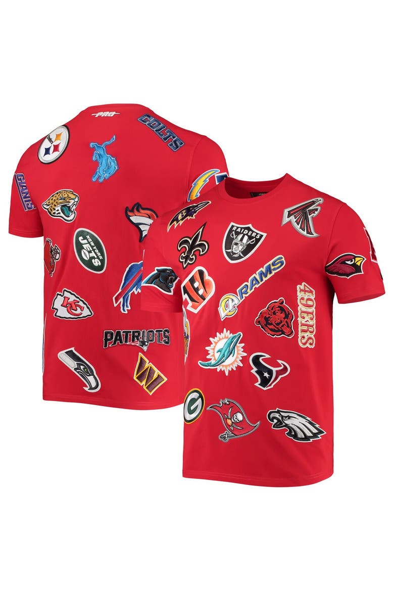 Men's Pro Standard Red NFL League Wordmark T-Shirt, Main, color, Red