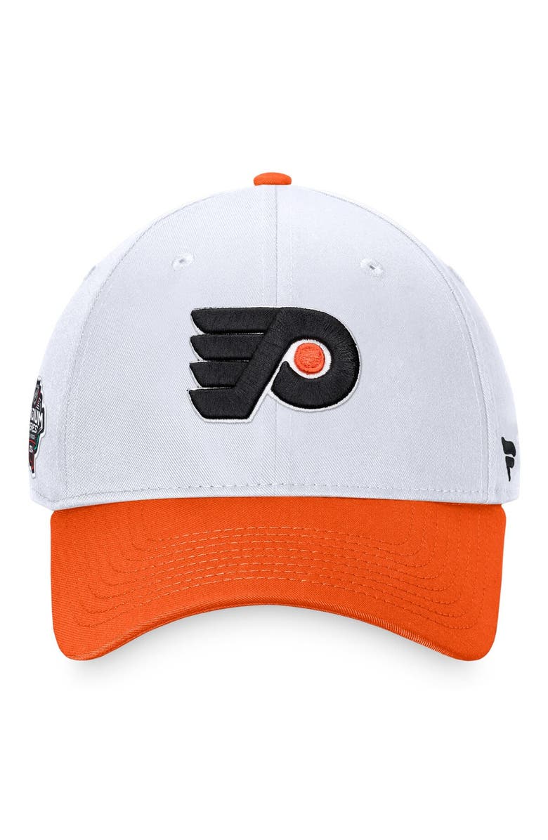 FANATICS Men's Fanatics Branded White/Orange Philadelphia Flyers 2024 NHL Stadium Series Structured Adjustable Hat, Alternate, color, 