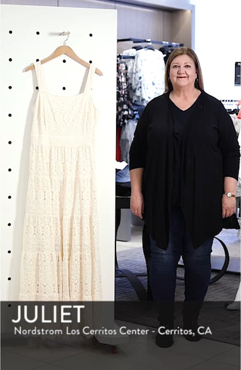 Tiered Lace Maxi Dress, sales video thumbnail