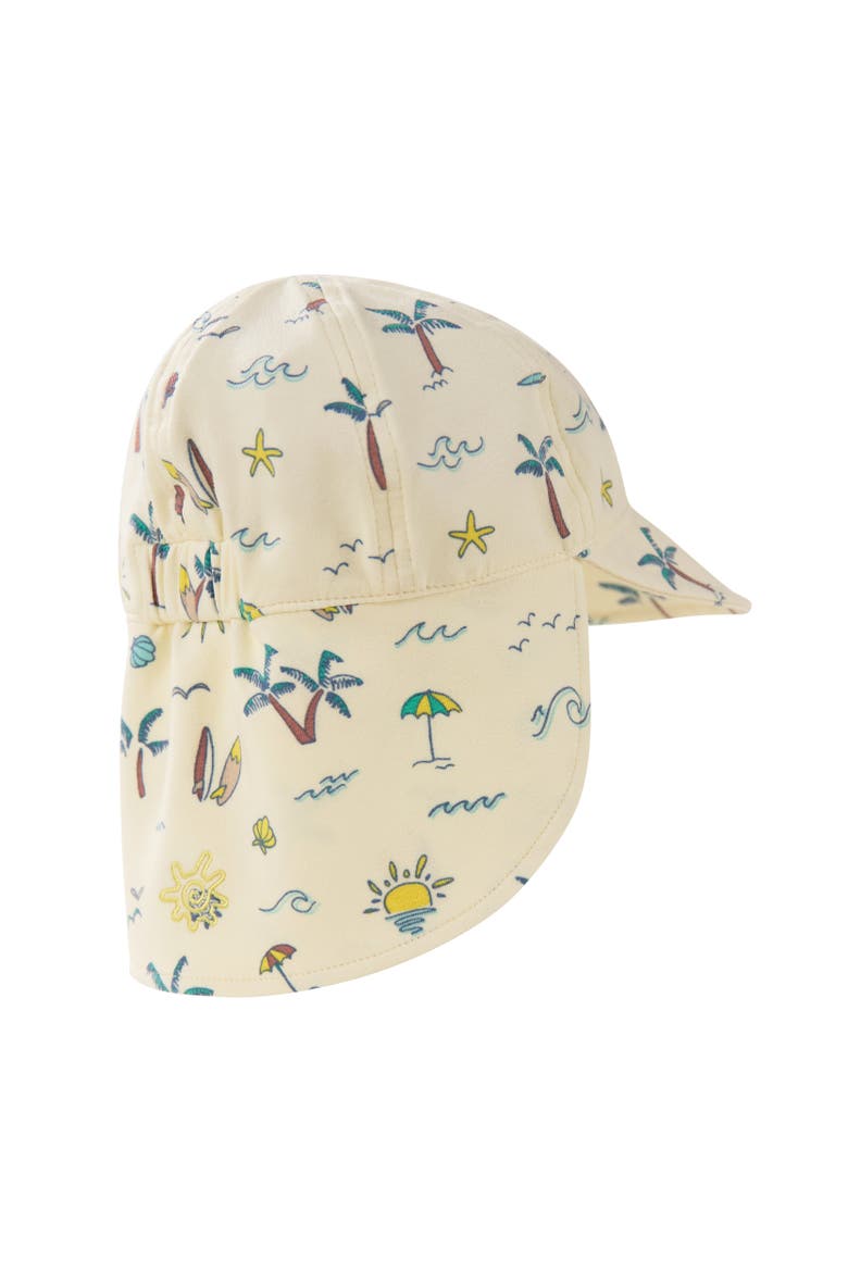 Everyday Flap Hat, Alternate, color, Yellow Tropical Trip