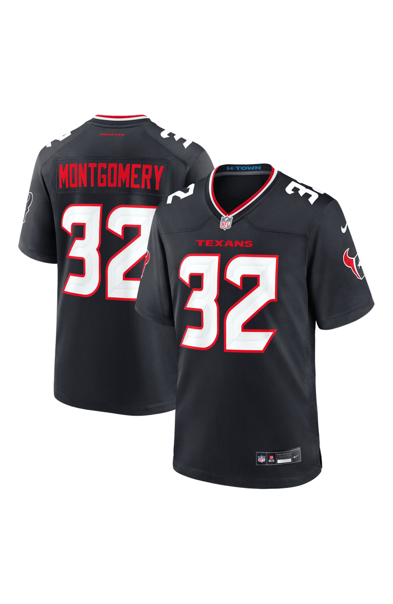 Nike Men's Nike David Montgomery Navy Houston Texans Game Jersey, Main, color, Navy