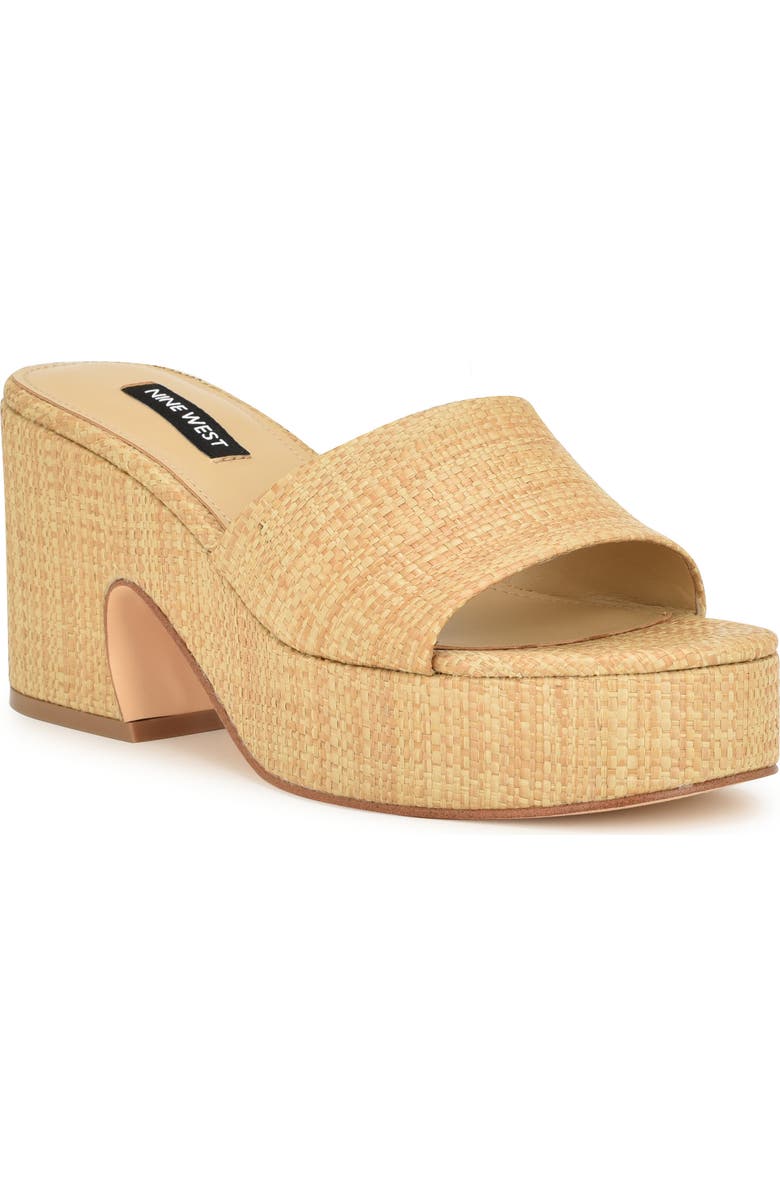 Nine West Boone Platform Slide Sandal, Main, color,