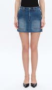 Bayeas Cutoff Denim Miniskirt