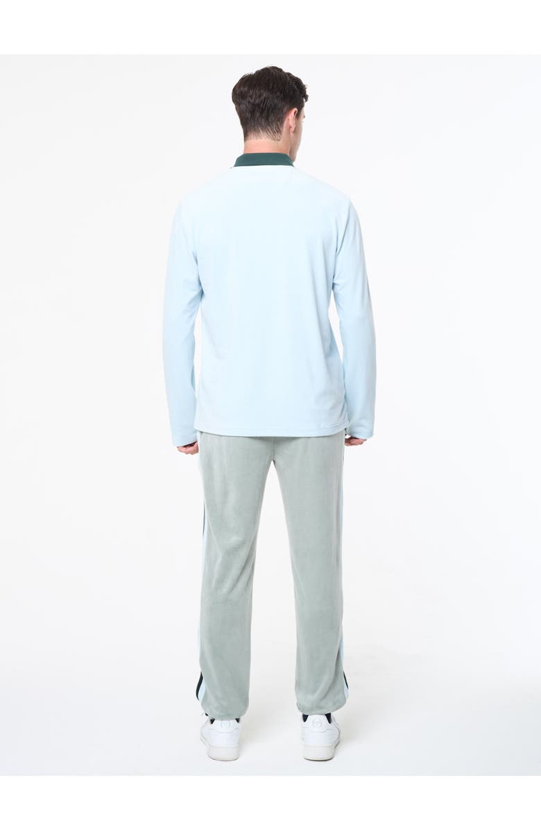 Sergio Tacchini Banda Velour Polo, Alternate, color, Baby Blue