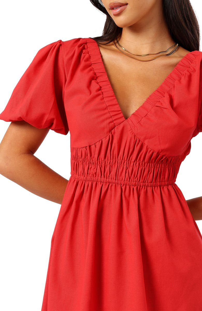 Petal & Pup Astrid Puff Sleeve Minidress | Nordstrom