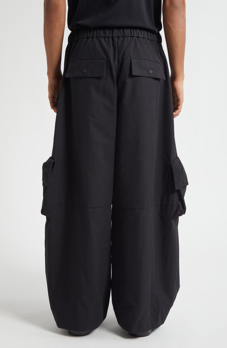 Simone Rocha Multi Pocket Cargo Puddle Drawstring Pants, Alternate, color, Charcoal