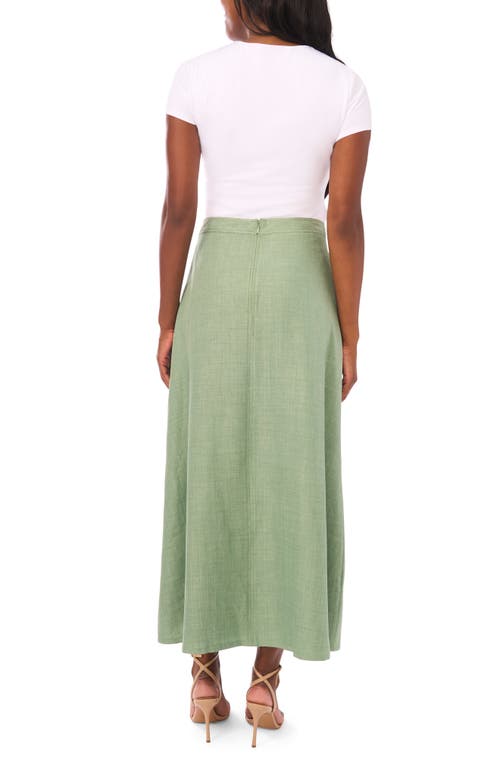 Vince Camuto A-line Maxi Skirt In Green