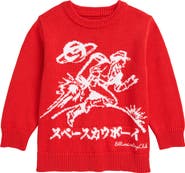 Billionaire Boys Club Kids' BB Astro Wrangler Cotton Crewneck Sweater
