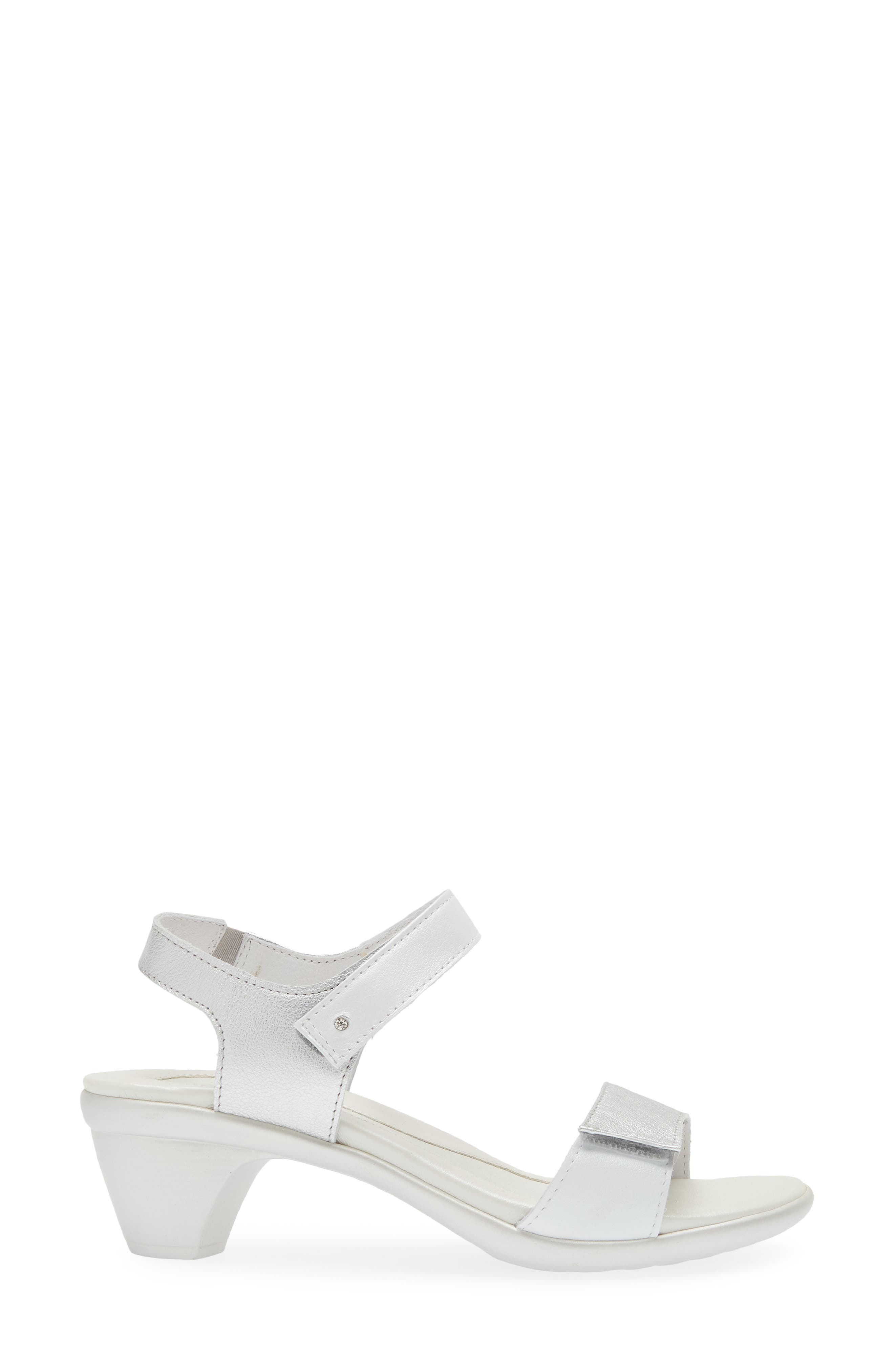 Naot Extant Sandal, Alternate, color, Silver/ Pearl White