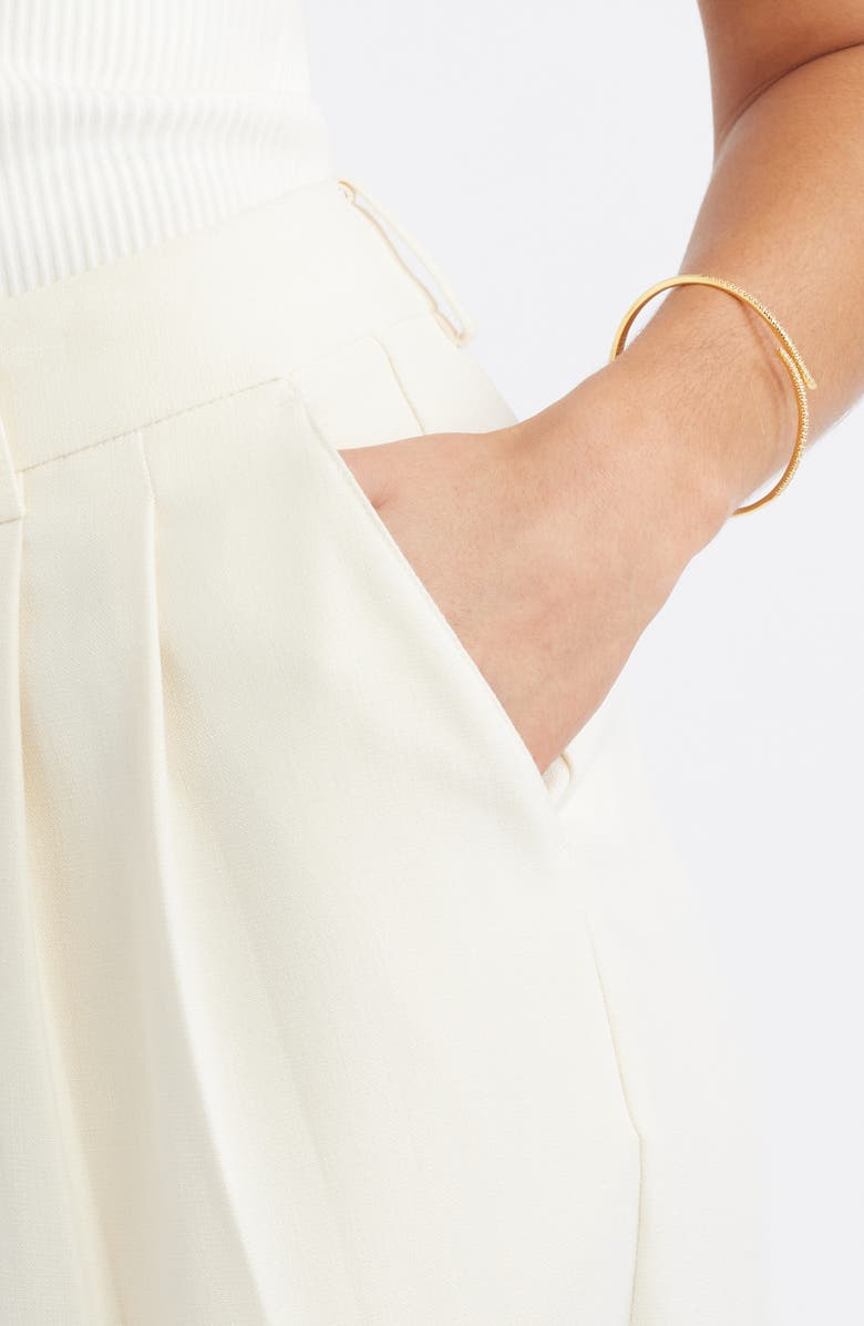 Nordstrom Cubic Zirconia Bypass Cuff Bracelet, Alternate, color, Clear- Silver