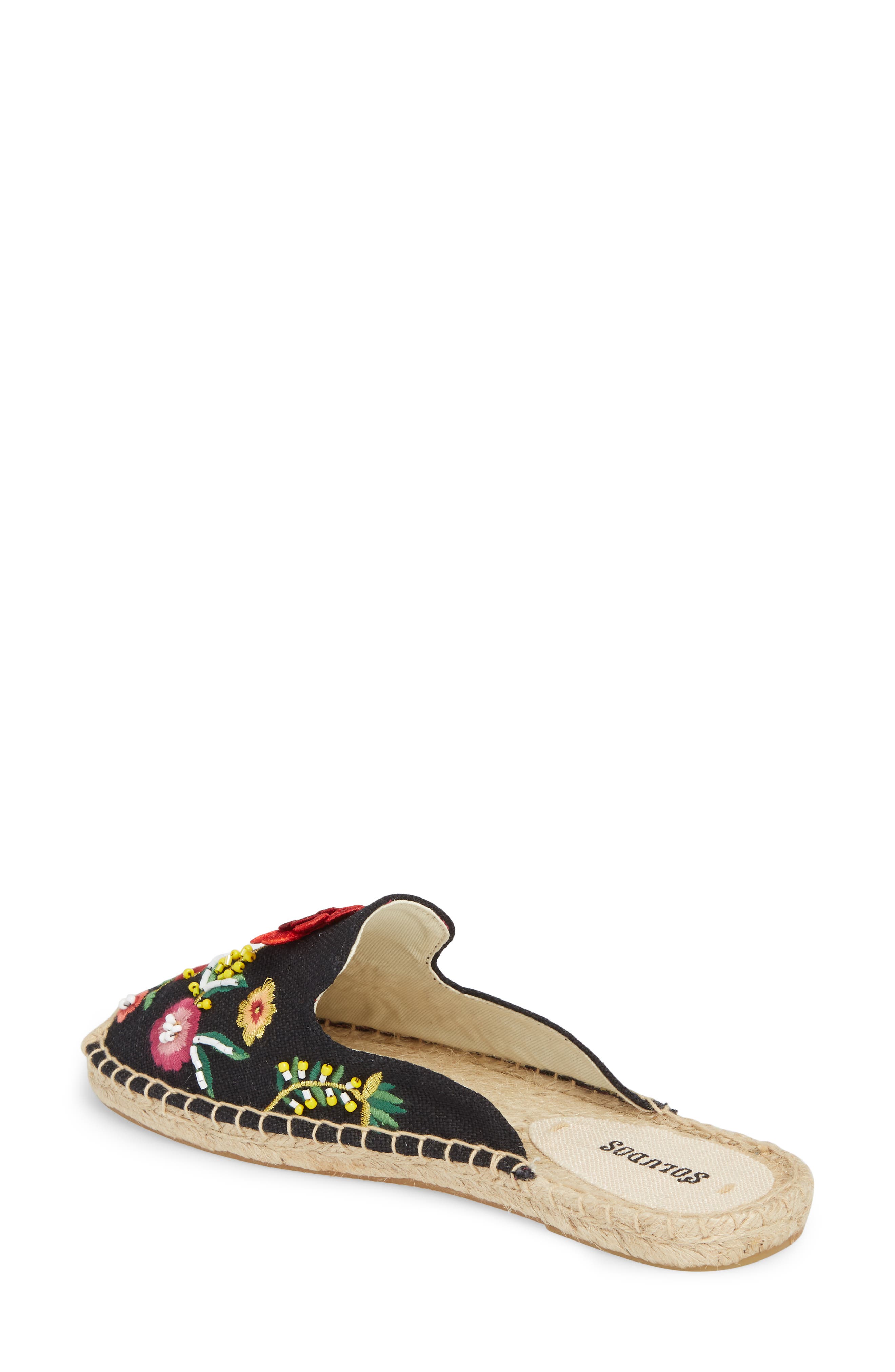 Soludos Embellished Floral Mule, Alternate, color, 