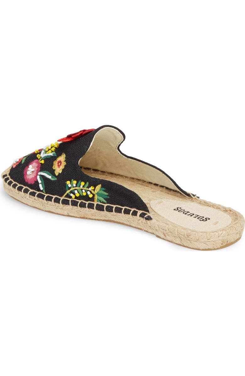 Soludos Embellished Floral Mule, Alternate, color,
