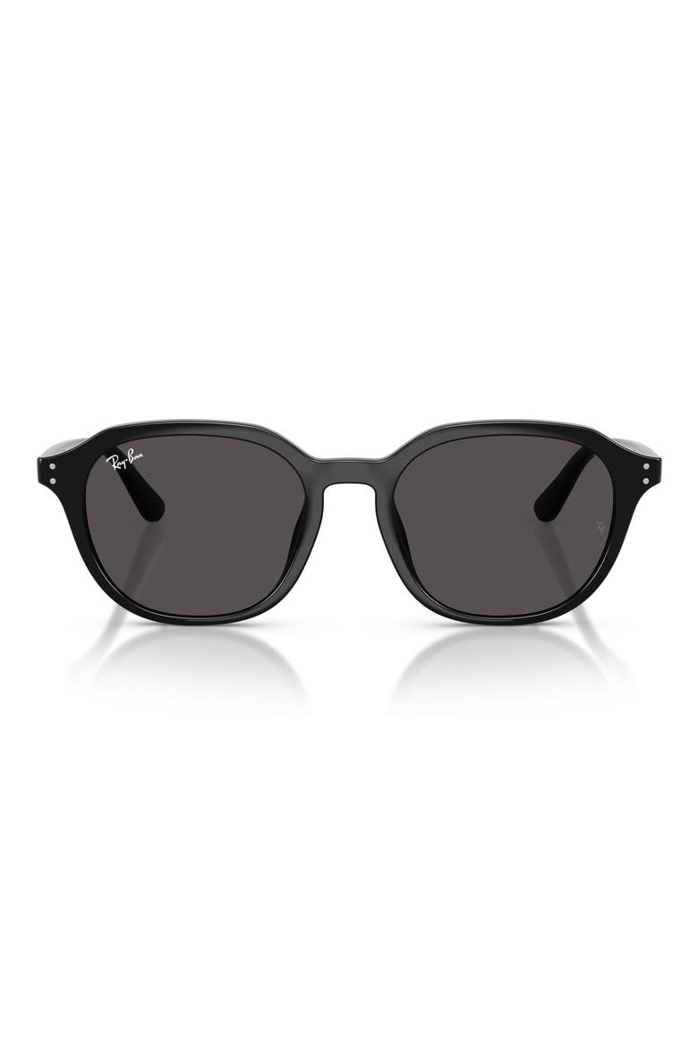54mm Square Sunglasses, Main, color, BLACK