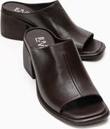 Forever & Always Shoes Sorex Leather Block Heel Sandal