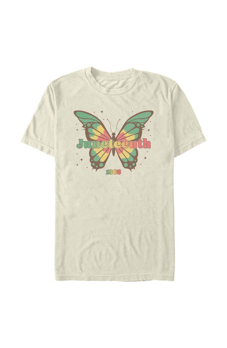Lost Gods Men's Lost Gods Colorful Juneteenth Butterfly  Graphic T-Shirt, Main, color, Ivory
