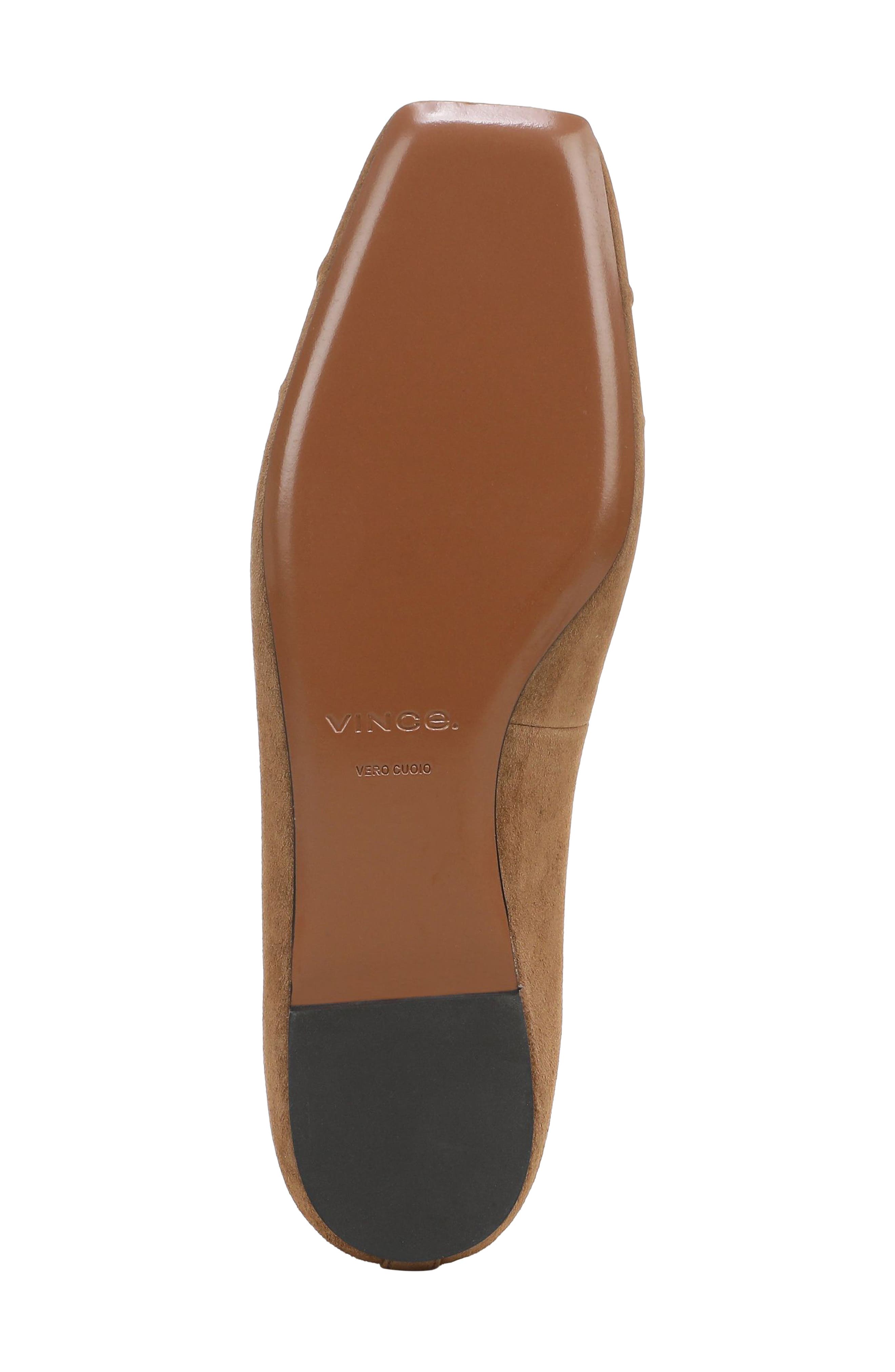 Dany Leather Flat, Alternate, color, ELMWOOD SUEDE