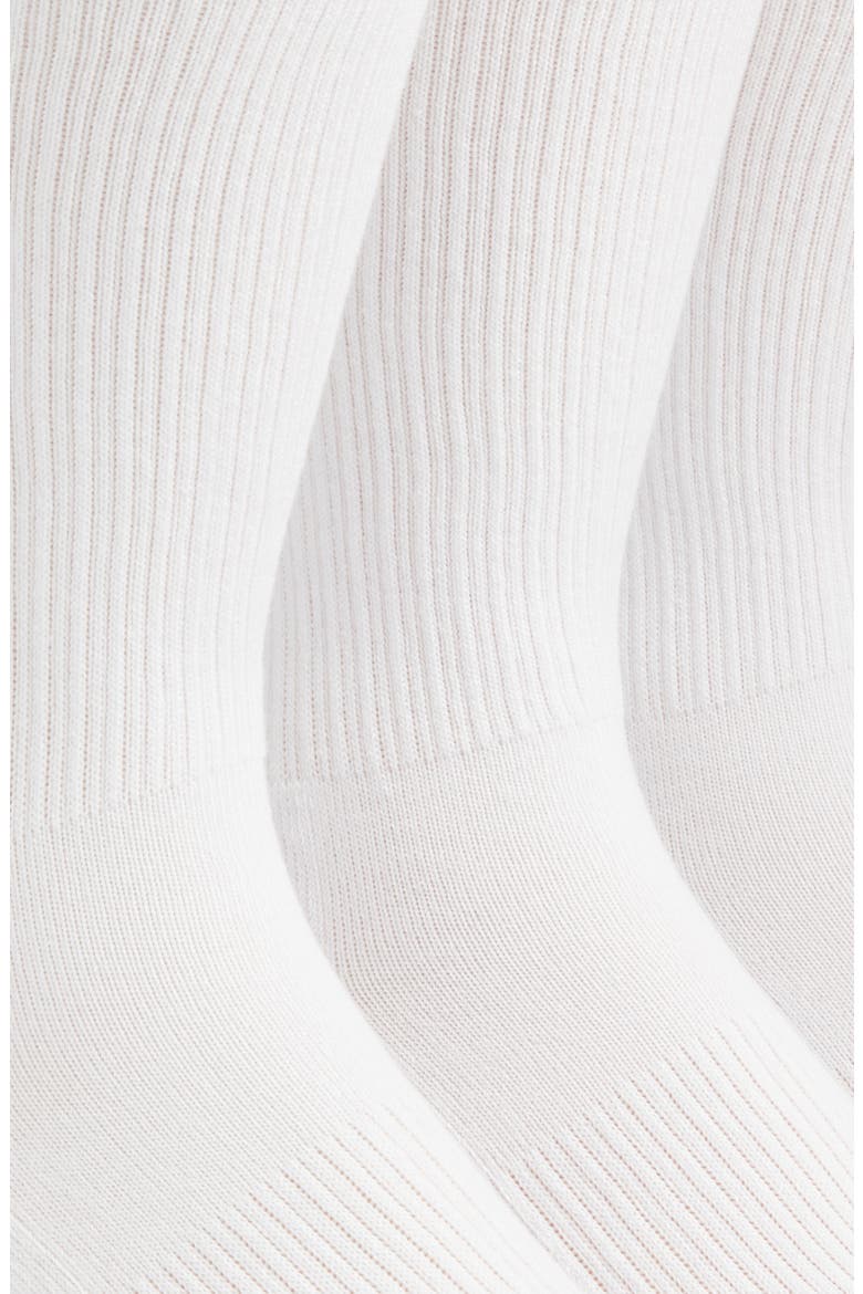 3-Pack Everyday Cotton Blend Crew Socks, Alternate, color, WHITE