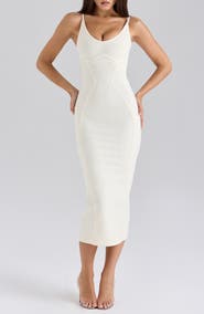 HOUSE OF CB The Hourglass Bandage Midi Dress