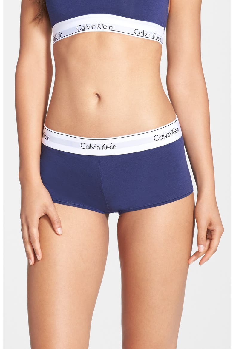 Modern Cotton Collection Boyshorts, Main, color, COASTAL