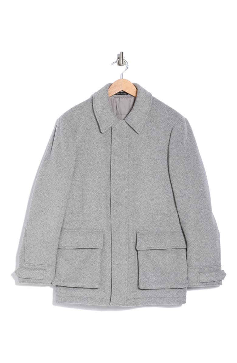 English Laundry Wool Blend Car Coat, Alternate, color, Gray
