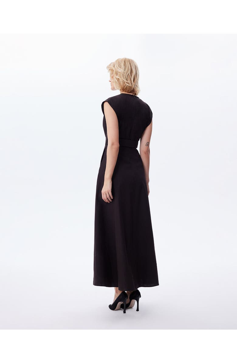 THEO The Label Echo Beaded Belt V-neck Shirtdress, Alternate, color, 