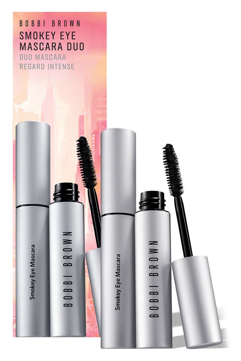Smokey Eye Longwear Volumizing Mascara Duo $82 Value, Main, color, BLACK