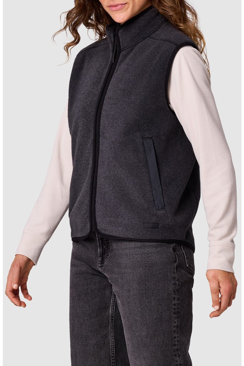 Deming Fleece Vest, Alternate, color, BLACK
