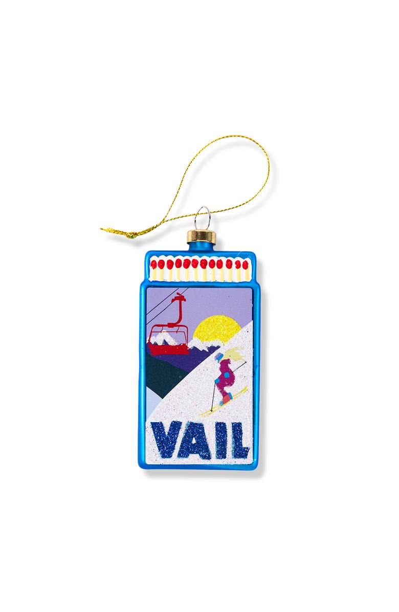 Furbish Matchbook Ornament - Vail, Main, color, Blue