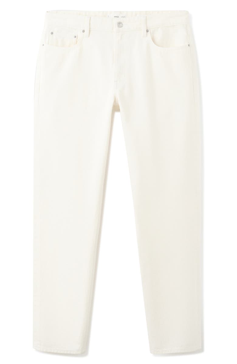 MANGO Bob Regular Fit Jeans, Alternate, color, Off White