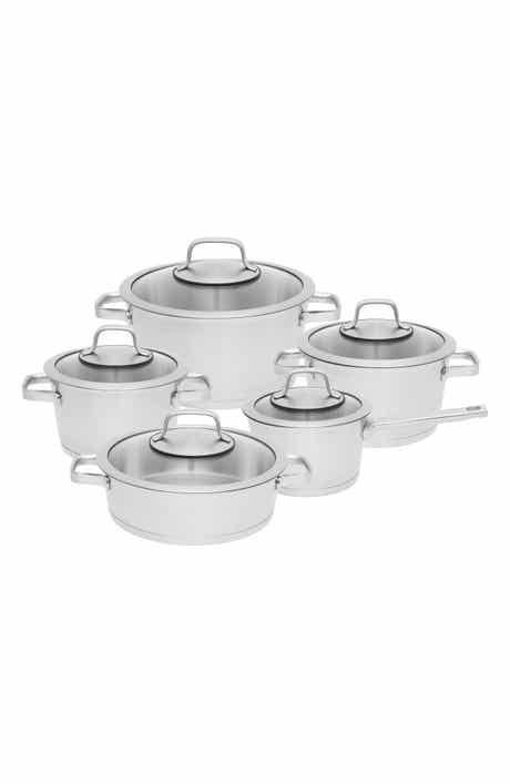 BergHOFF Silver Manhattan 10-Piece Stainless Steel Cookware Set